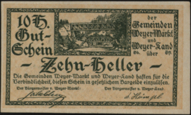 Austria - Emergency issues - Weyer KK. 1175.a 10 Heller 1920