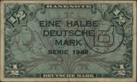 Duitsland - Gealliëerde bezetting P1.b 1/2 Deutsche Mark 1948 (No date)