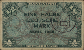 Germany - Allied occupation P1.b 1/2 Deutsche Mark 1948 (No date)