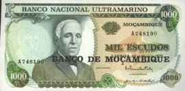 Moçambique P119 1.000 Escudos 1972