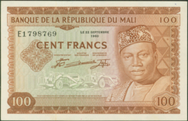 Mali   P7/B107 100 Francs 1960