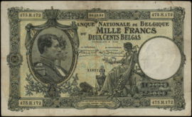 België - Francs/Belgas P104.a 1.000 Francs 1934