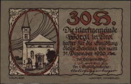 Oostenrijk - Noodgeld - Wörgl KK. 1252.I.a 30 Heller (No date)