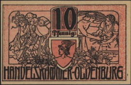 Duitsland - Noodgeld - Oldenburg  Grab. O19.5 10 Pfennig 1918