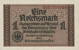 Reichskreditkassenscheine Ros.551 1 Mark 1939