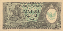 Indonesië  P96 50 Rupiah 1964