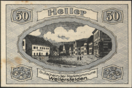 Austria - Emergency issues - Weitersfelden KK. 1165 50 Heller 1920