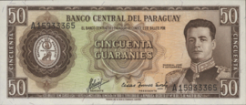 Paraguay P197.b 50 Guaranies 1963