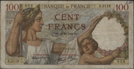 Frankrijk  P94 100 Francs 1939