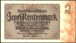 Germany P174.1: O 2 Rentenmark 1937
