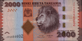 Tanzania  P42 2.000 Shillings 2011-2020 (No date)