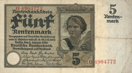 Duitsland P169.a 5 Rentenmark 1926