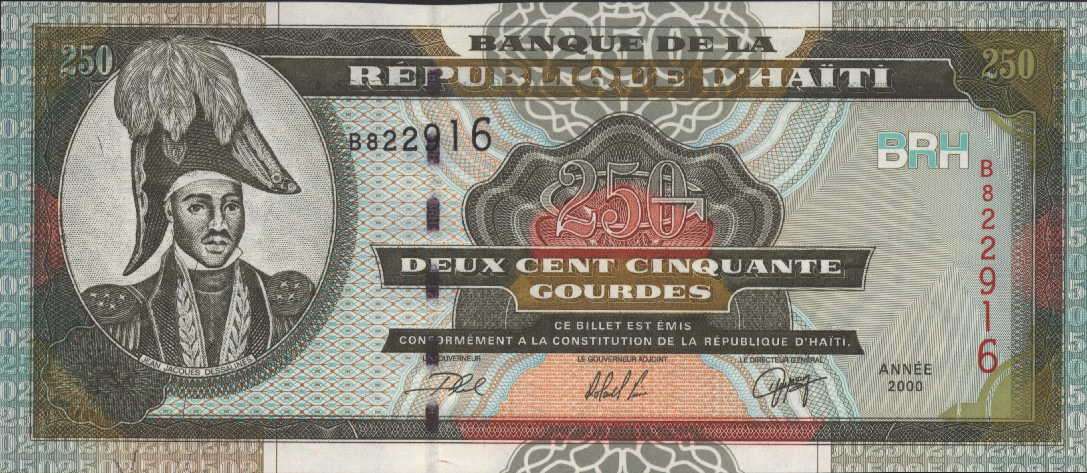 Haiti P269 250 Gourdes 2000