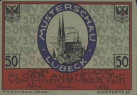 Duitsland - Noodgeld - Lübeck Grab/Mehl.:827 50 Pfennig 1921