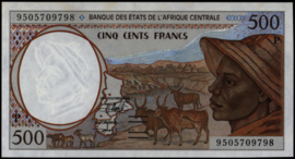 Central African States - Chad P601P.c 500 Francs 1995