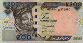 Nigeria  P29 200 Naira 2007