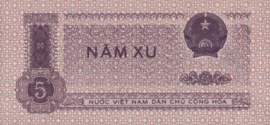 Viêt Nam  P76 5 Xu 1975