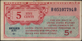 Verenigde Staten van Amerika (VS)   PM8 5 Cents (19)47 (No date)