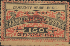 België - Noodgeld - Meirelbeke   NL0.Oranje op gelig 150 Grammen 1914-'18 (No date)