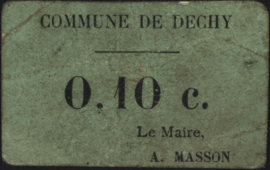 Frankrijk - Noodgeld - Dechy JPV-59.2951 10 Centimes (No date)