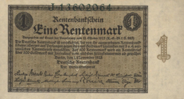 Germany P161.a 1 Rentenmark 1923