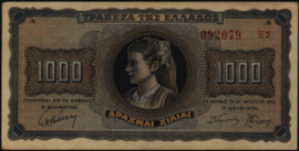 Greece P118 1.000 ΔΡΑΧΜΑΙ / Drachmes / Drachmai 1942