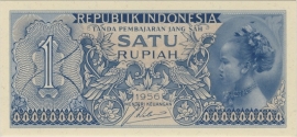 Indonesië  P74 1 Rupiah 1956