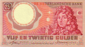 Netherlands PL68.d1 25 Gulden 1955