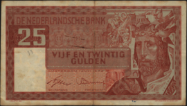 Netherlands  PL67/AV054 25 Gulden 1949