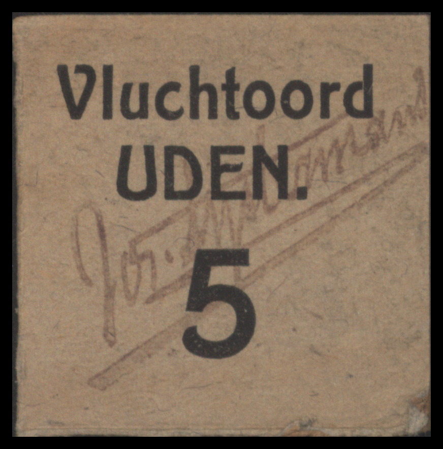 Nederland, Vluchtoord Uden, Kampgeld WO-I PL1220.6 5 Punten 1914 (No date)