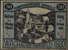 Oostenrijk - Noodgeld - Wachauer Notgeld KK. 1122 50 Heller 1920