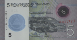 Nicaragua B516.a 5 Córdobas 2019