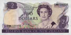 New Zealand P170 2 Dollars 1985