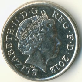 Engeland 5 Pence 2012 KM# 1109d
