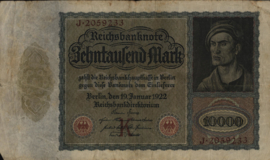 Duitsland P70 10.000 Mark 1922-01-19 Ros.068.a DEU-76