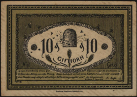 Duitsland - Noodgeld - Gifhorn Grab.: 428 10 Pfennig 1921