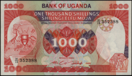 Oeganda  P26 1.000 Shillings 1986