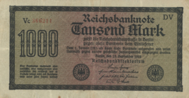Germany Ros.075.f 1.000 Mark 1922-09-15 DEU-86.b