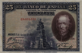 Spanje  P74.b 25 Pesetas 1928