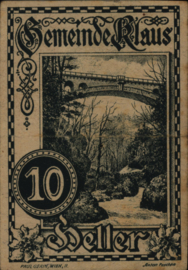 Oostenrijk - Noodgeld - Klaus KK.: 454 10 Heller 1920