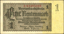 Germany P173.3: A 1 Rentenmark 1937