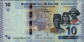 Bolivia P248 10 Bolivianos 1986