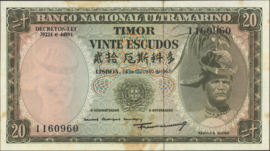 Timor  P26 20 Escudos 1967