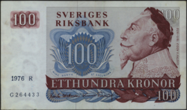 Sweden P54.c 100 Kroner 1976