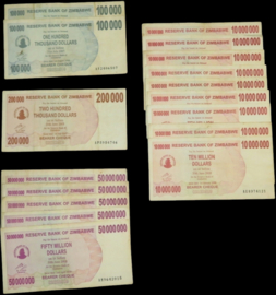 Zimbabwe  Set of 17 various
