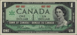 Canada  P84/B347 1 Dollar 1967