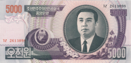 Korea (Noord)  P46 5.000 Won 2006