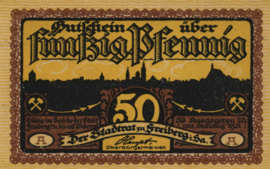 Duitsland - Noodgeld - Freiberg Grab. 379 50 Pfennig 1921