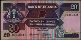 Uganda  P29 20 Shillings 1988
