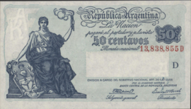 Argentinië P250.c 50 Centavos 1943 (No date)